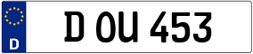 Trailer License Plate